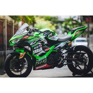 สติ๊กเกอร์ Kawasaki Ninja 400 - ลาย Racing