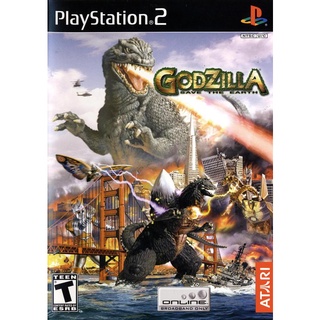 แผ่นเกมส์ps2 Godzilla: Save the Earth PS2 แผ่นไรท์ เกมเพทู เกมps2