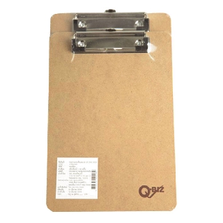 คิวบิซ คลิปบอร์ดไม้A5 รุ่น SM-003 แพ็ค 2 อัน Q-Biz Wooden Clipboard A5 Model SM-003 Pack of 2