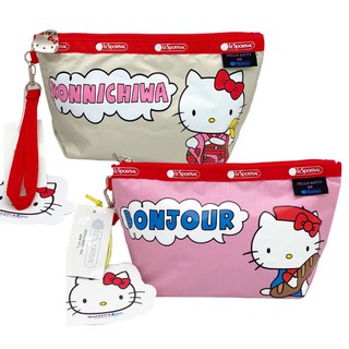 กระเป๋าเครื่องสำอาง มีสายคล้องมือ Kitty LeSportsac Wrist Cosmetic Bag