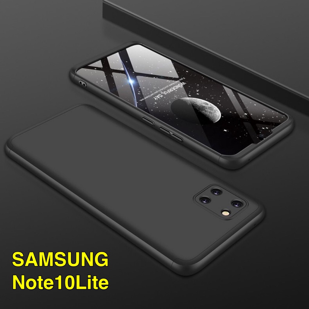 พร้อมส่ง Case Samsung Galaxy Note10Lite / A81 เคสซัมซุง เคสประกบหน้าหลัง แถมฟิล์มกระจก1ชิ้น เคสแข็ง เคสประกบ 360 องศา