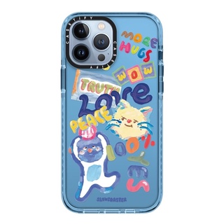 SLOWCOASTER Sticker Case 13 Pro Max Impact Case สี: Sierra Blue [13PMสินค้าพร้อมส่ง]