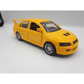 โมเดลรถยนต์ MITSUBISHI LANCER EVOLUTION VII ทำจากเหล็ก สัดส่วน 1:32 ประตูเปิดได้เหมือนจริง