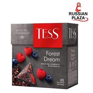 ชาดำ Tess Forest Dream ในซองปิรามิด สินค้านำเข้าจากรัสเซีย ชาหอมคุณภาพดีแบรนด์ดังจากรัสเซีย จำนวน 20 ซอง