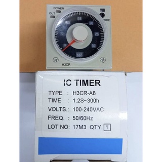 ทามเมอร์H3CR-A8-Time1.2S-300h-Volth100-240VAC-50-60HZ ขายพร้อมซ็อกเก็ตอัรละ480บาทสินค้าพร้อมส่ง(PNC)