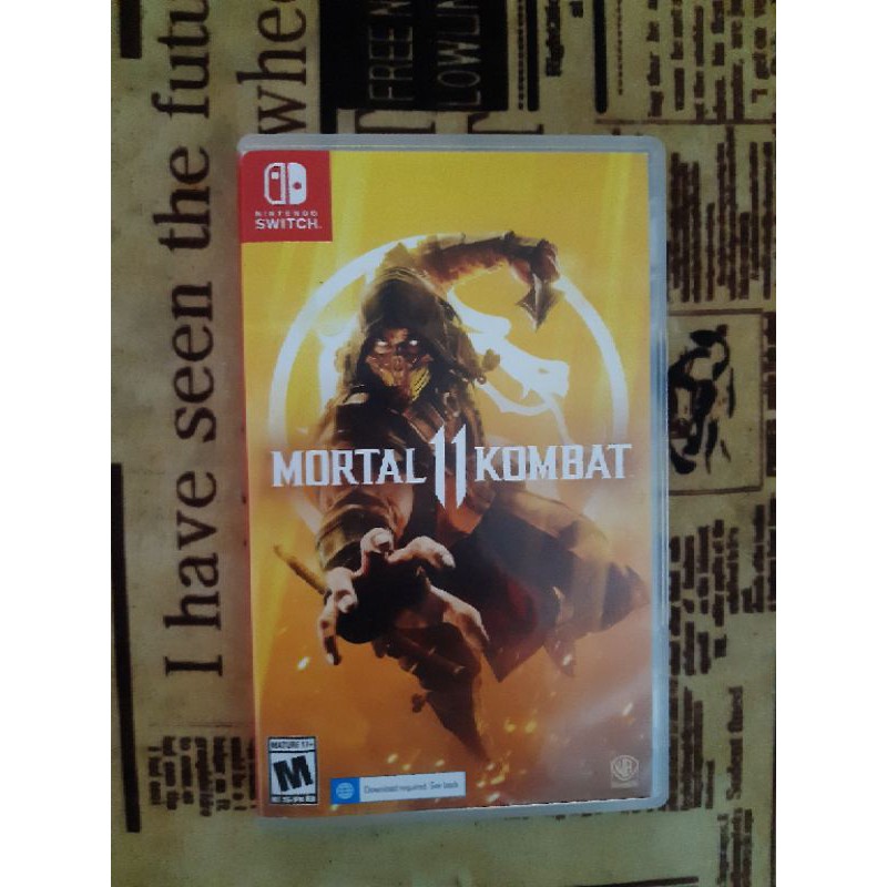 แผ่นเกม Mortal Kombat 11 nintendo switch มือสอง