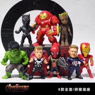 โมเดล ซุปเปอร์ฮีโร่ Avengers End Game 8ตัว