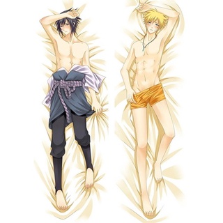 ปลอกหมอน ผ้ากํามะหยี่ ลายการ์ตูนนารูโตะ Dakimakura Uzumaki Uchiha Sasuke ขนาด 50X150 ซม. สําหรับตกแต่งบ้าน เตียง