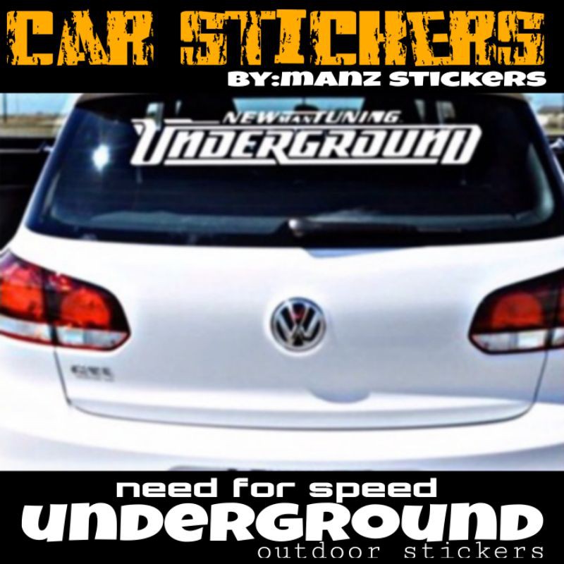 [24 ชั่วโมง SHIP] STIKER KERETA NEED FOR SPEED UNDERGROUND / สติ๊กเกอร์รถยนต์ NEED FOR SPEED UNDERGR