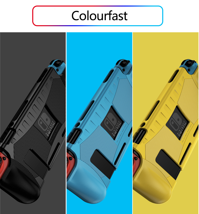 ใหม่! ] Nintendo Switch Soft TPU Anti-drop และ Anti-ลายนิ้วมือสีทึบกรณี TPU Cover Switch Case Grip ฝาครอบป้องกัน Dockable Case พร้อมคอนโซลและคอนโทรลเลอร์ Joy-Con