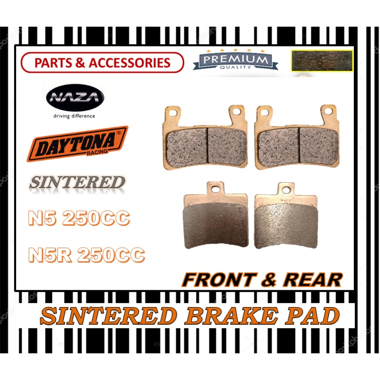 N5 250CC N5R 250CC NAZA ผ้าเบรคชุดความยาวอายุการใช้งาน