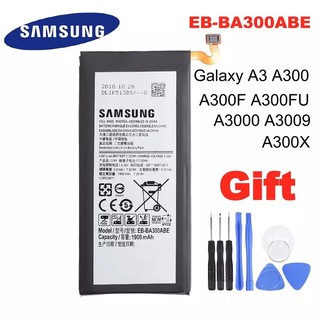 แบตเตอรี่EB-BA300ABEสำหรับSamsung Galaxy A3 A300 SM-A300F SM-A300FUของแท้แบตเตอรี่1900MAh