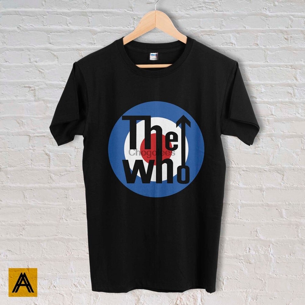The Who เสื้อ English Rock Music Band Hard Rock Vintage The Who 80s 90s เสื้อ Unisex