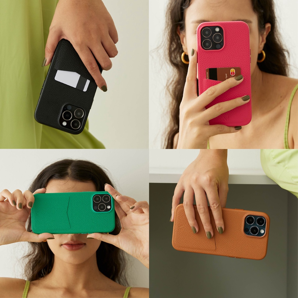 (11-13 Series)MUSE Pebbled Card Holder Phone Case
