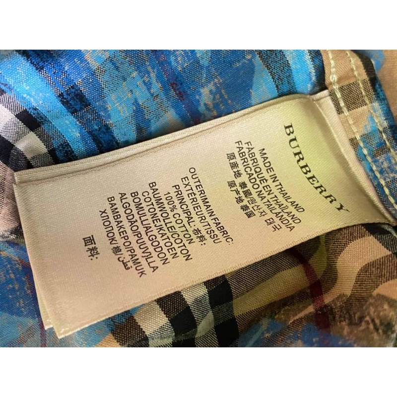 burberry​ shirt​ graffiti​ blue | Shopee Thailand