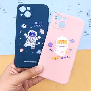 เคส i6 i6+ i7+ i11 i13 เคสมือถือพิมพ์ข้าง TPU กันเลนส์กล้อง พื้นหลังกันรอย ลายการ์ตูน