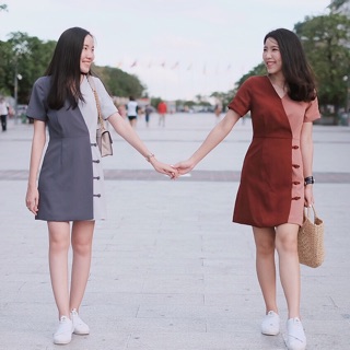 Windy Dress เดรสสั้น 2 สี l Therosegardenshop