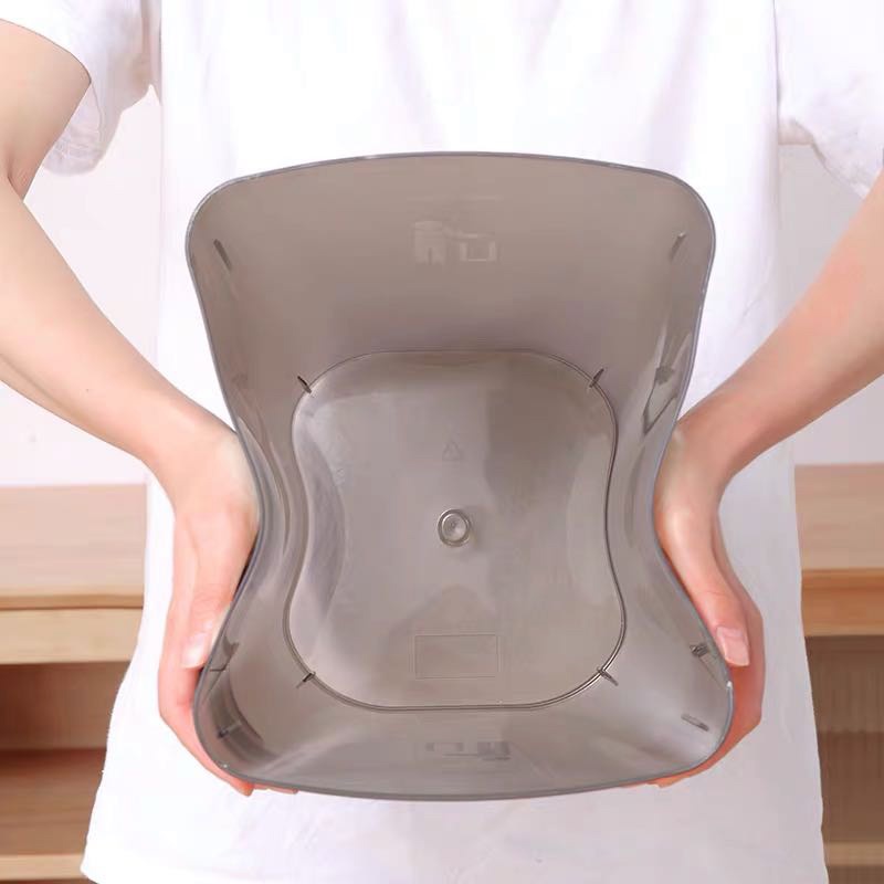 Goody Home ถังขยะพลาสติก แบบทรงเหลี่ยม ไม่มีฝาปิด มี 2 สี และ 2 ขนาดให้เลือก  สีขาวและสีดำ. ความจุ 11.8 Lและ 6.4 L. - รูปที่ 3