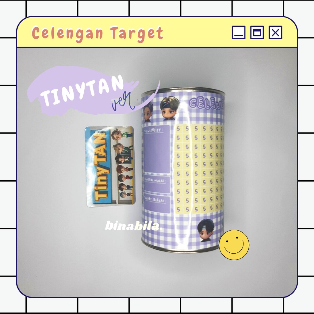 Target BTS TinyTAN กระปุกออมสิน ver. เปิดปิด 14x8ซม