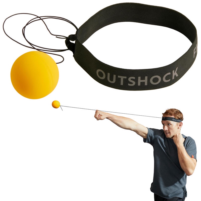 ลูกบอลซ้อมชกมวย ลูกบอลฝึกชกมวย ลูกบอลฝึกชก บอลชกมวย OUTSHOCK Boxing Reflex Ball For Precision Strike