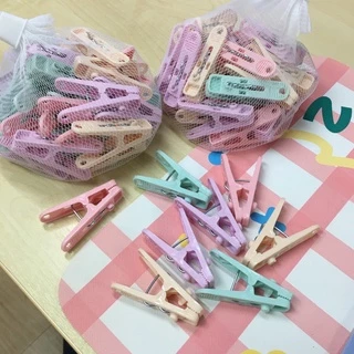 กิ๊บหนีบผ้า ไม้หนีบผ้า ที่หนีบผ้า สีพาสเทล น่ารัก 28 ชิ้น #กิ๊บพาสเทล