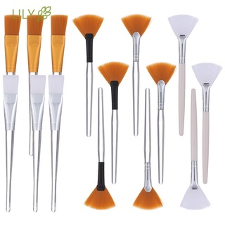 Lily Facial Mask Brush, Soft Fan Face Mask Applicator Tools Brush for Applying Sleeping Mask/DIY Clay Mask/Body Lotion/Eye Peel, Makeup Brushes Cosmetic Tools