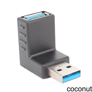 [Coco] 90 Degree Adaptor Hub Data Transmission Male to Female USB Conventer USB 3 0 Connector