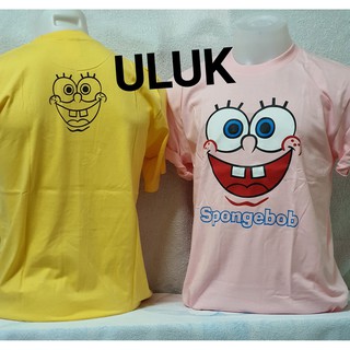 เสื้อยืด คอกลม แขนสั้น ลายการ์ตูน สพันจ์บ็อบ SpongeBob