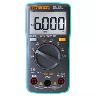 ZOTEK รุ่น ZT101 มัลติมิเตอร์ดิจิตอล 6000 Counts AC/DC