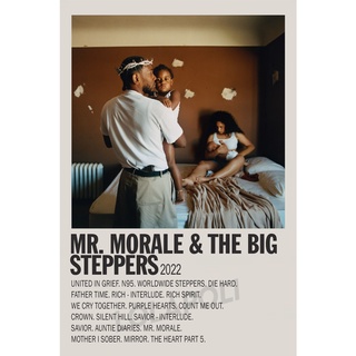 โปสเตอร์อัลบั้ม Mr. Morale &amp; The Big Steppers - Kendrick ตัวเก่า