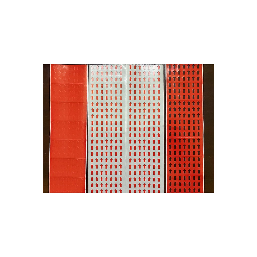 RECTANGULAR ARROW DECAL PAPER STAMP