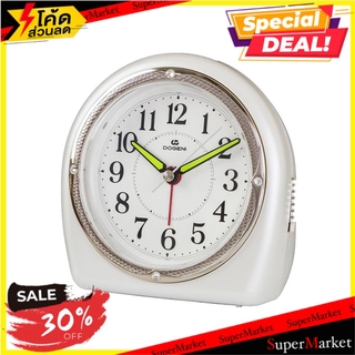 นาฬิกาปลุกพลาสติก DOGENI TEP004WT 5x4.5นิ้ว สีขาว นาฬิกา ALARM CLOCK 5x4.5 Inches WHITE DODENI