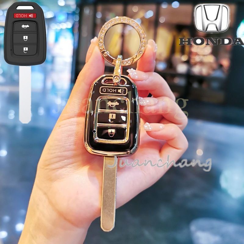 เคสกุญแจรีโมทรถยนต์ TPU อุปกรณ์เสริม สําหรับ  Honda Mobilio Accord CIVIC CRV JAZZ HR-V HRV FIT XRV VEZEL CITY JAZZ CIVIC HRV FRV ราคา ถูกที่สุด ดีลบีเคเค แกลเลอรีภาพที่ 9