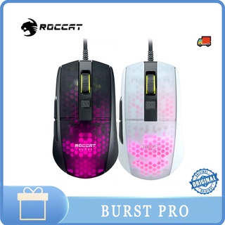 Roccat Burst Pro เมาส์ออปติคอลเล่นเกม น้ําหนักเบา สีดํา