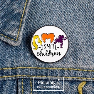 📬 พร้อมส่ง : เข็มกลัดลาย - I SMELL - Children | - I SMELL - Children Enamel Brooch Pin.