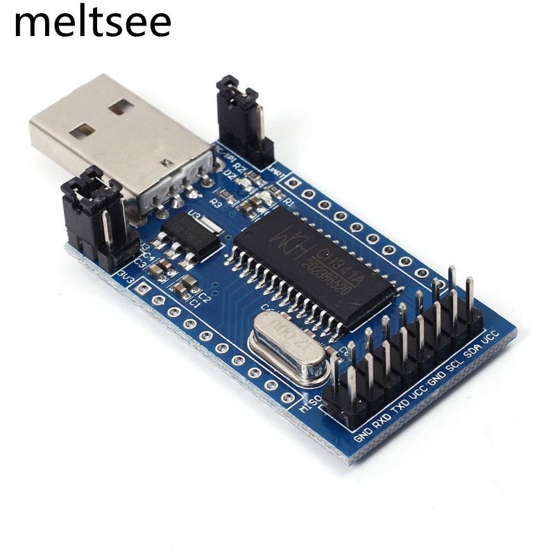 Ch 341 A Usb To Uart Iic Spi I 2 C Parallel สายเคเบิ้ลเชื่อมต่อ  CH341A Programmer USB to UART IIC S