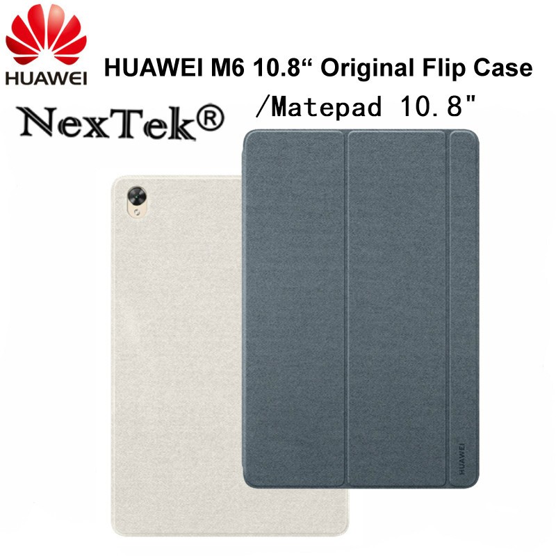 แท้100% HUAWEI MediaPad M6 10.8 inch Matepad 10.8 inch Tablet Case Leather Flip Cover Magnetic Stand Smart Sleep Wake Up M6 Funda Case HUAWEI MediaPad M6 10.8 นิ้ว Matepad 10.8 นิ้วเคสแท็บเล็ตฝาพับหนังขาตั้งแม่เหล็ก Smart Sleep Wake Up M6 Funda Case