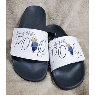 🐻BEVERLY HILLS POLO CLUB รองเท้าแตะสวม Classic Bear  สำหรับคุณผู้ชาย #BHPC #Polo ของแท้