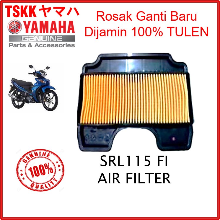 YAMAHA SRL115 FI กรองอากาศ เครื่องฟอกอากาศ องค์ประกอบ Penapis Angin Lagenda 115 fi 1DY-WE445-00