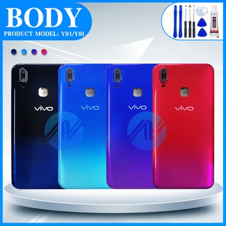 บอดี้ VIVO Y91 Body เคสกลาง+ฝาหลัง