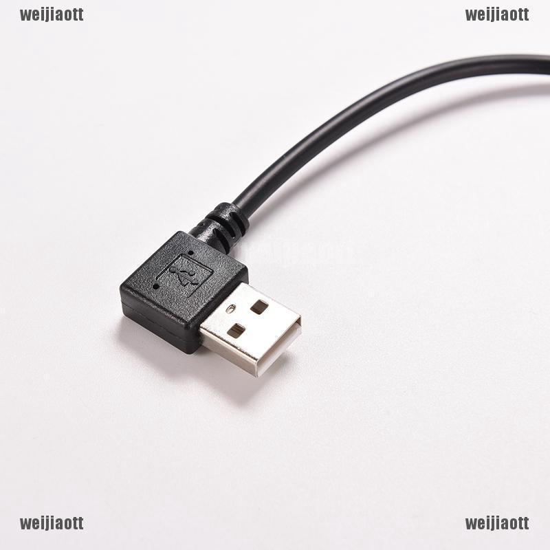 Weijiaott Micro Usb 5 Pin Male To Usb 2 . 0 A Male สายเคเบิ้ลเชื่อมต่อ 90องศา