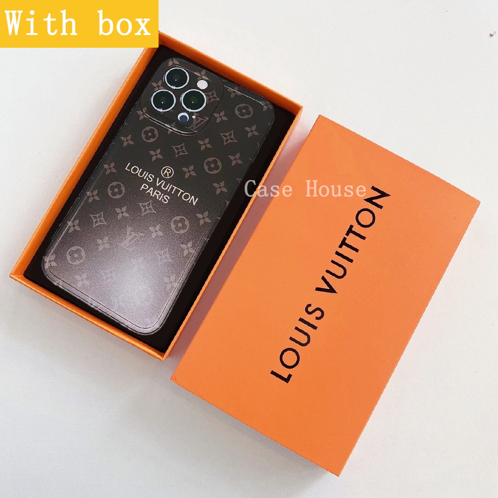 [พร้อมกล่อง] ใหม่ เคสโทรศัพท์มือถือนิ่ม ลายเพชร Lv ของขวัญวันเกิด สําหรับ iphone 11 pro Max 13 pro Max 12 pro Max 11 X 6sp 7 8 plus XR Xs Max