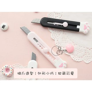 CAT คัตเตอร์- แมว - พกพา 9.2×1.8cm พร้อมส่งจากไทย ทำจากพลาสติก ล็อคใบมีดได้ คัตเตอร์ มีดพกพา ลายน่ารัก ลายแมว