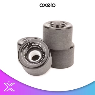 OXELO ล้อลองบอร์ด/ครุยเซอร์แบบ 78A ขนาด 70 มม. 4 ล้อ (สีดำ) 8612395