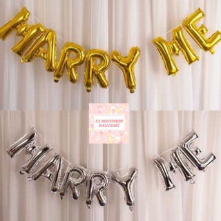 🎈 เซตลูกโป่งฟอยล์ MARRY ME ขอแต่งงาน