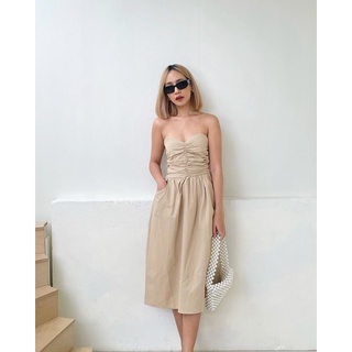 OMELETTE DRESS in beige