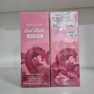 Davidoff Cool Water Sea Rose Summer Edition 2019 EDT 100 ml กล่องซีลป้ายไทย ผลิต  01/2019