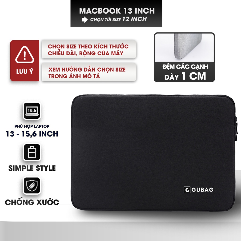 กระเป ๋ ากันกระแทก Macbook Air, Macbook Pro Gu Bag จาก 2011 ถึง 2021, ใช ้ สําหรับทั ้ ง Macbook M1, แล ็ ปท ็ อปกันกระแทก
