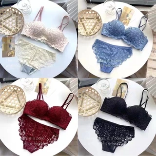 ชุดชั้นใน เสื้อใน ไม่มีโครง มีฟองน้ำลายลูกไม้ ฟองหนาทรงมือ