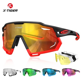 X-Tiger 3 In 1 แว่นกันแดด Polarized สําหรับผู้ชายและผู้หญิงเหมาะกับการขี่จักรยานเล่นกีฬา